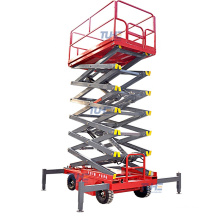 7m Trailed platform scissor lift electric hydraulic vertical lifts with CE ISO